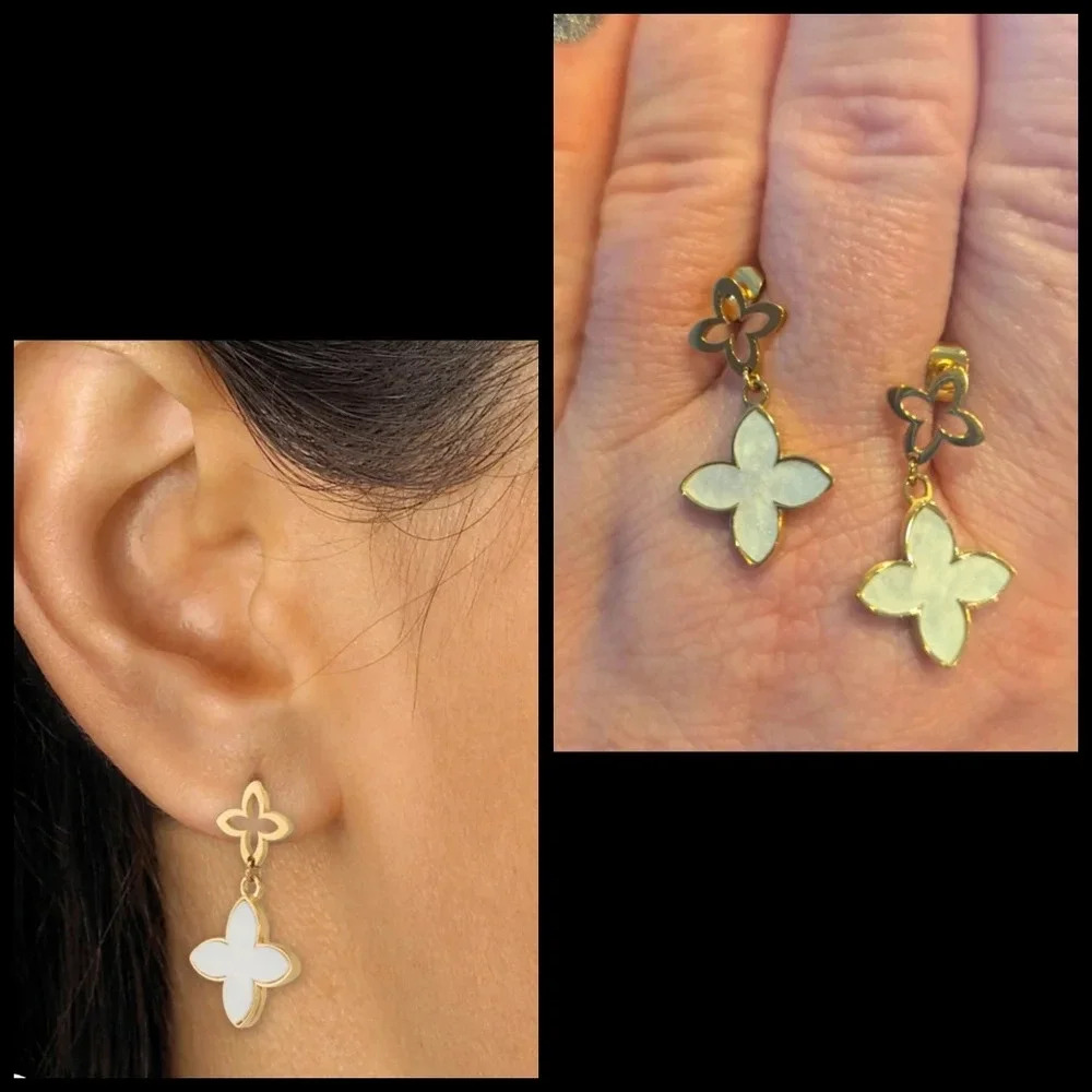 Leaf Flower women earrings new